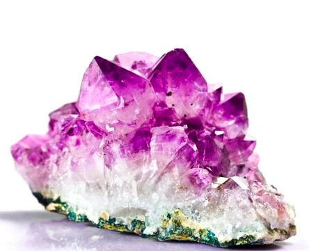 Gem  stone amethyst Stock Photos