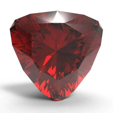 Gem Stone Gem Stone. Rendering jewelry gem on white background. Copyright:... Stock Photos
