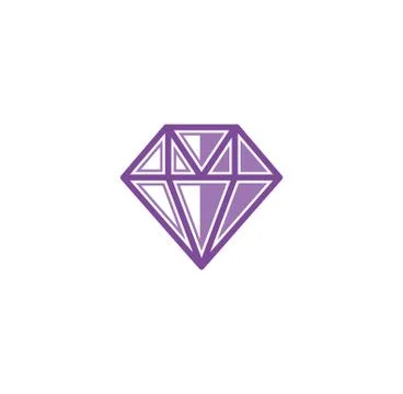 Gem stone icon on background for graphic and web design. Creative illustration Stock Illustration