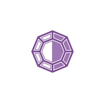 Gem stone icon on background for graphic and web design. Creative illustration Stock Illustration