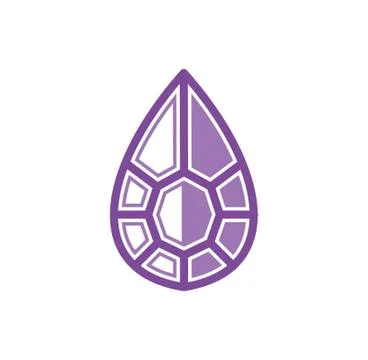 Gem stone icon on background for graphic and web design. Creative illustration Stock Illustration