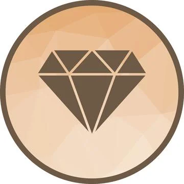 Gem Stone icon vector image. Illustrazione stock