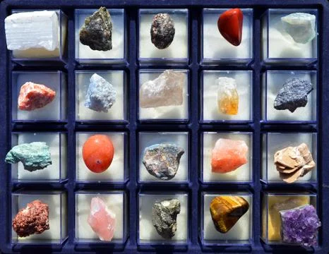 Gem stones collection Stock Photos