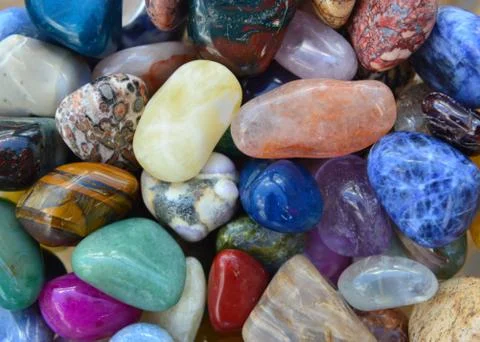 Gem stones pattern Foto stock