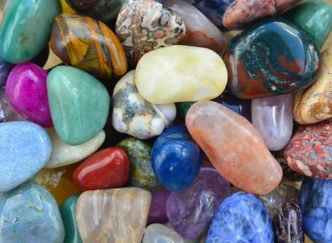 Gem stones pattern Foto stock