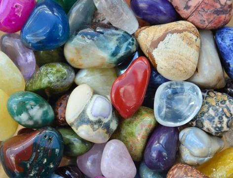 Gem stones pattern Foto stock