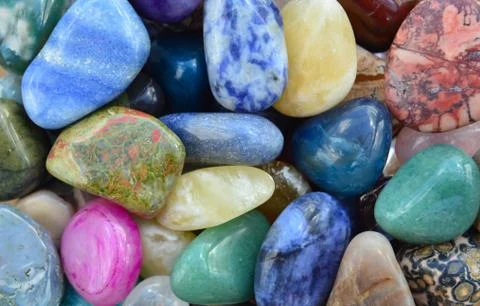 Gem stones pattern Foto stock