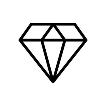 Gem thin line icon イラスト素材