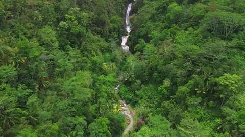 Gemawang waterfall Kebumen Stock Footage 292330697