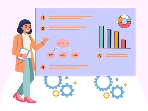 Gemba Concept Illustration Style Illustrazione stock