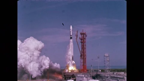 Gemini 12 rocket launch Stock Footage 263444792