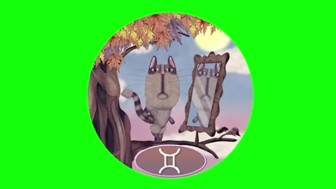 Gemini-Cat (Zodiak) Stock Footage 166019653
