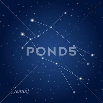 Gemini constellation イラスト素材