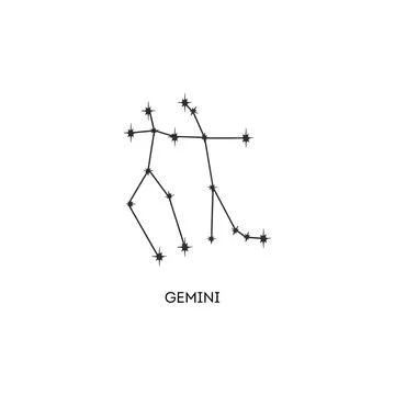 Gemini constellation vector illustration Stock Illustration
