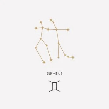 Gemini constellation vector illustration Stock Illustration