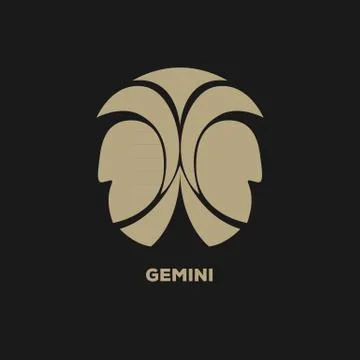Gemini logo vector Stock Illustration
