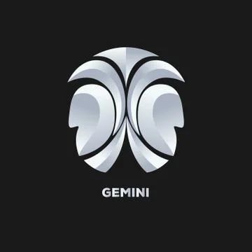 Gemini logo vector Stock Illustration
