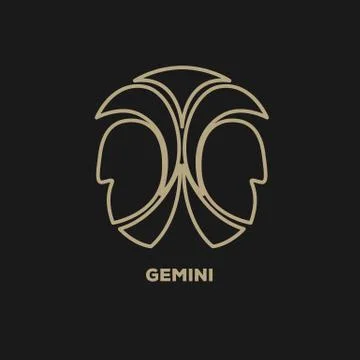 Gemini logo vector Stock Illustration