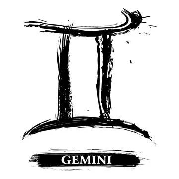 Gemini symbol Stock Illustration