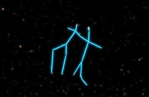 Gemini the Twins Stock Illustration
