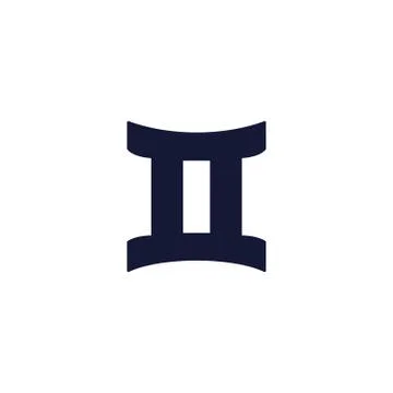 Gemini vector icon, vector color simple illustration Stock Illustration