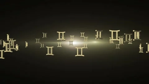 Gemini Zodiac Three Dimensional Animation Stock Footage 171102223