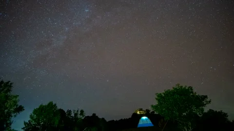 Geminid meteor shower over ฟ north star Stock Footage 259770164