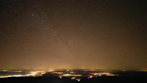 Geminids meteor shower time-lapse, 2021.12.13-14. part 3 Stock Footage 170396988