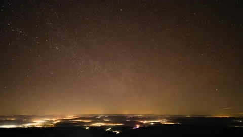 Geminids meteor shower time-lapse, 2021.12.13-14. part 4 Stock Footage 193009422