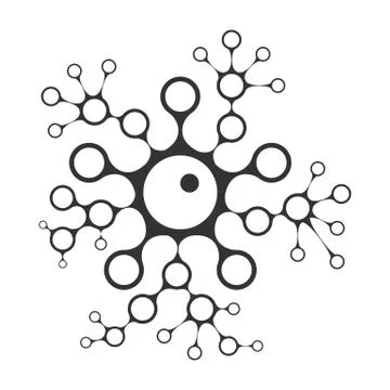 Gemmation infographics template Stock Illustration