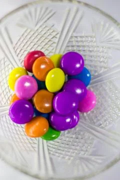 Gems chocolate candy with white background Stock Photos