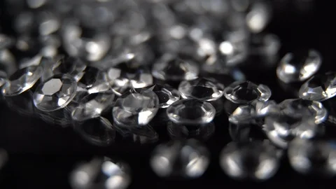 Gems close up on black background macro Video stock 123856537