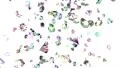 Gems diamonds gemstones ruby stones falling slow motion wedding background HD Footage