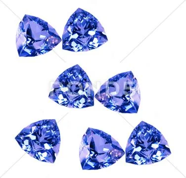 Gems isolated Stock Photos