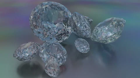 Gems with particles Video stock 66455164