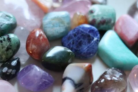 Gemstone background Stock Photos