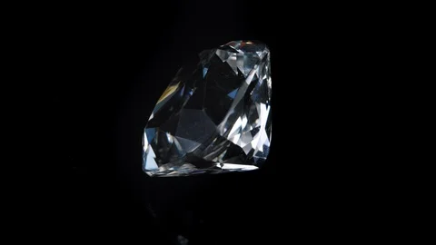 Gemstone on a black background. Video stock 101309420