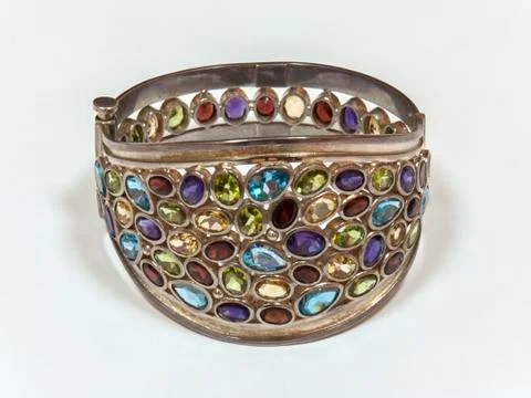 Gemstone bracelet Stock Photos