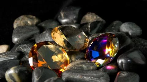Gemstone collection Stock Photos