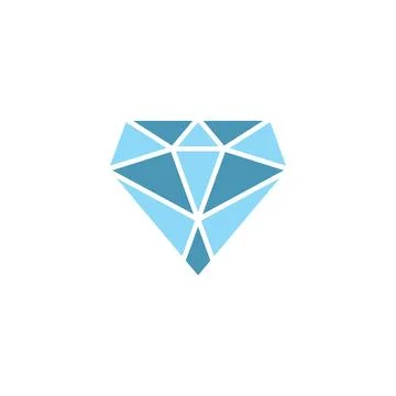 Gemstone crystal diamond logo vector symbol design Stock-Illustration