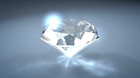 Gemstone diamond, with alpha matte. Stock Footage 27449727