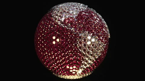 Gemstone Globe Looping Animation Video stock 50398243