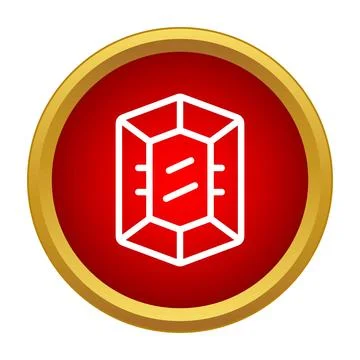 Gemstone icon displaying luxury and jewelry design Stock Illustration