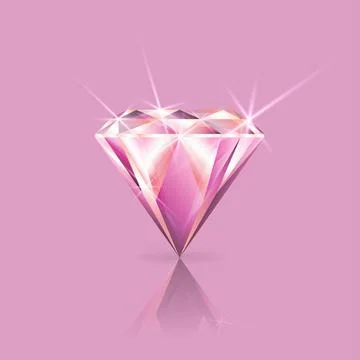 Gemstone. Isolated on a colored background. Vector. Stock Illustration