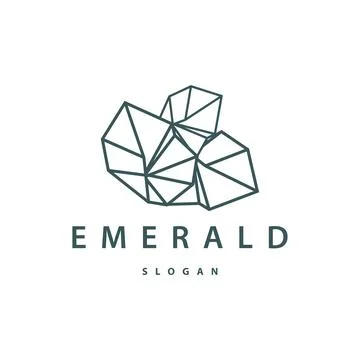 Gemstone Jewelry Logo, Design Vector Template Symbol Illustration Stock Illustration