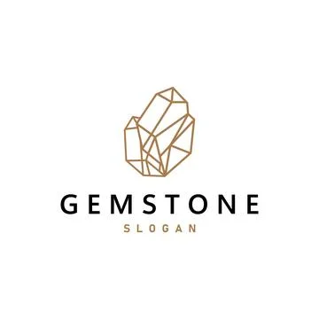 Gemstone Jewelry Logo, Design Vector Template Symbol Illustration Stock Illustration