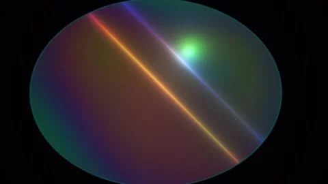 Gemstone with light refraction and colorful spectrum. Stock Footage 336695102