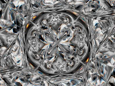 Gemstone or Abstract diamond texture closeup and kaleidoscope 스톡 일러스트