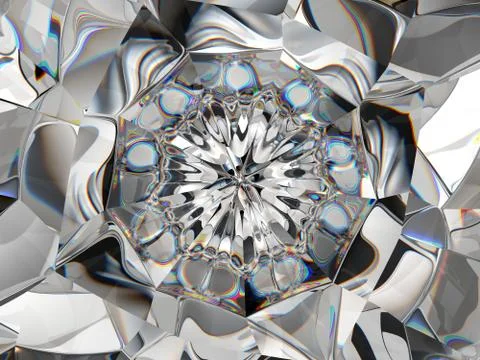 Gemstone or Abstract diamond texture closeup and kaleidoscope 스톡 일러스트