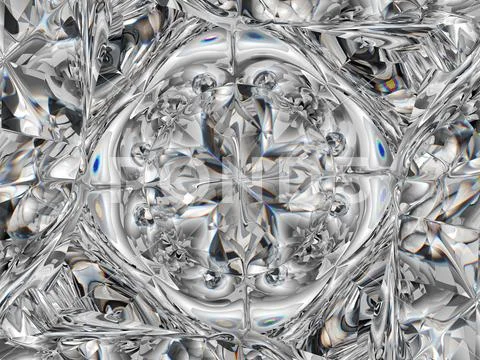 Gemstone or Abstract diamond texture closeup and kaleidoscope Stock Photos